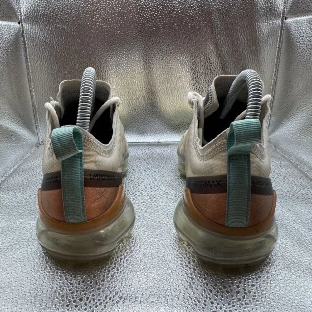 Size 8 Nike Air VaporMax SE Low Top Womens White Brown Sneakers BV6483-002 - Picture 7 of 10